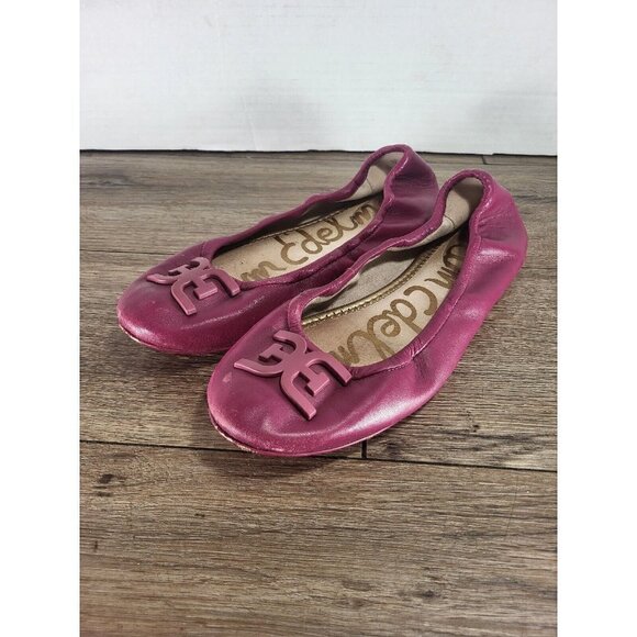 Sam Edelman Purple Florence Monogram Ballet Flat Size 7 Read‎ - Picture 1 of 6
